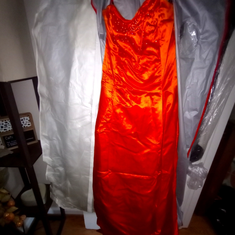 Orange With Sparkles On Front Top Part - image 1